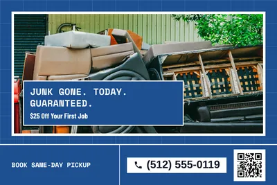 Blueprint · Photo Hero: Junk Gone. Today. Guaranteed.