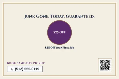 Classic · Big Offer: Junk Gone. Today. Guaranteed.
