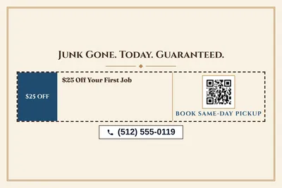 Classic · Coupon: Junk Gone. Today. Guaranteed.