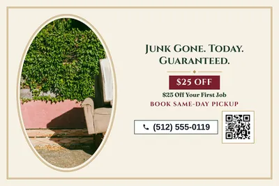 Classic · Photo Frame: Junk Gone. Today. Guaranteed.