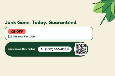 Jungle · Checklist: Junk Gone. Today. Guaranteed.