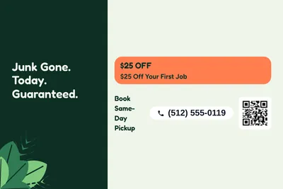 Jungle · Offer Menu: Junk Gone. Today. Guaranteed.