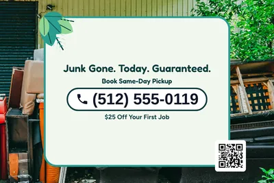 Jungle · Phone Billboard: Junk Gone. Today. Guaranteed.