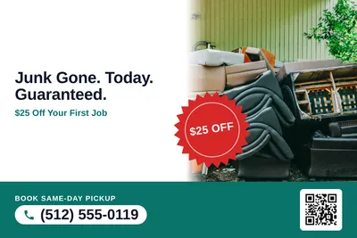 Local Offer · Seal and Photo: Junk Gone. Today. Guaranteed.
