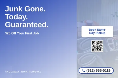 Modern Gradient · Asymmetric Blocks: Junk Gone. Today. Guaranteed.