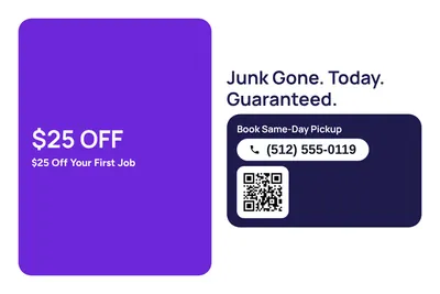 Modern · Big Offer: Junk Gone. Today. Guaranteed.