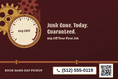 Steampunk · Big Offer: Junk Gone. Today. Guaranteed.