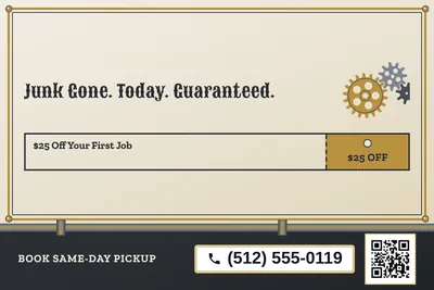 Steampunk · Coupon: Junk Gone. Today. Guaranteed.