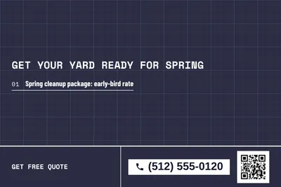 Blueprint · Offer Menu: Get Your Yard Ready For Spring