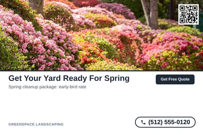 Clean Photo · Photo Top, Text Bottom: Get Your Yard Ready For Spring