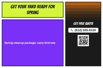 Comic pop · Offer Menu: Get Your Yard Ready For Spring