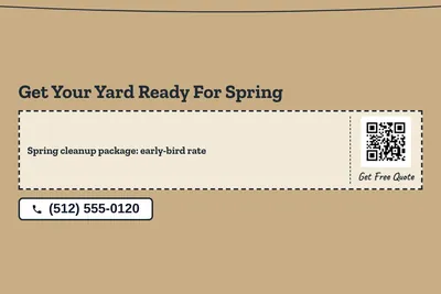 Kraft and stamp · Coupon: Get Your Yard Ready For Spring