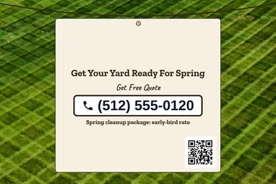 Kraft and stamp · Phone Billboard: Get Your Yard Ready For Spring