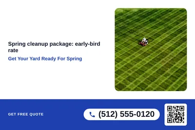 Local Offer · Big Offer: Get Your Yard Ready For Spring