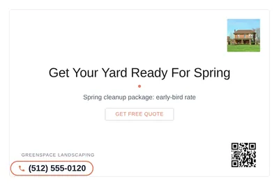 Minimal White · Card Inset: Get Your Yard Ready For Spring