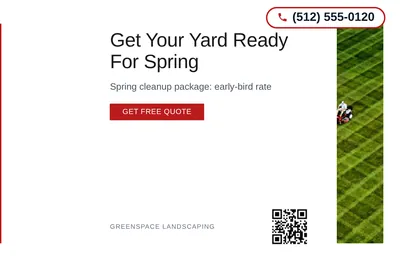 Minimal White · Left-Aligned Editorial: Get Your Yard Ready For Spring