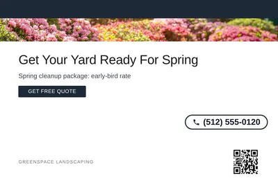 Minimal White · Top Bar: Get Your Yard Ready For Spring