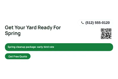 Modern · Offer Menu: Get Your Yard Ready For Spring