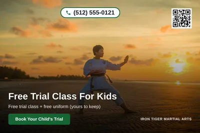 Clean Photo · Full Photo Overlay: Free Trial Class For Kids