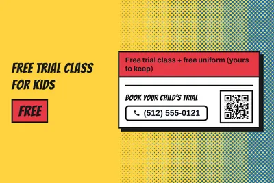 Comic pop · Checklist: Free Trial Class For Kids