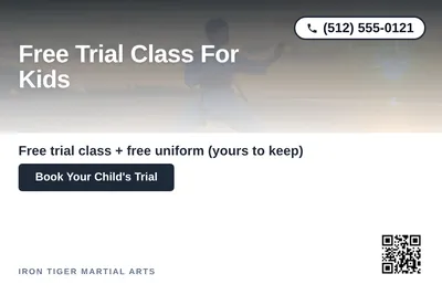 Modern Gradient · Top-Down Fade: Free Trial Class For Kids