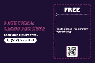 Neon night · Coupon: Free Trial Class For Kids