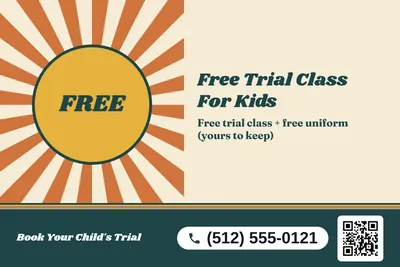 Retro 70s · Big Offer: Free Trial Class For Kids