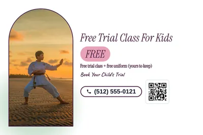 Soft watercolour · Checklist: Free Trial Class For Kids