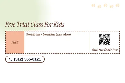 Soft watercolour · Coupon: Free Trial Class For Kids