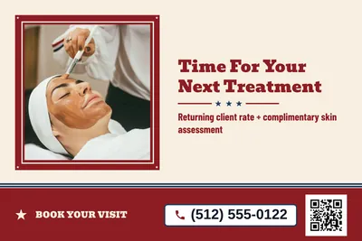 Vintage Americana · Photo Frame: Time For Your Next Treatment