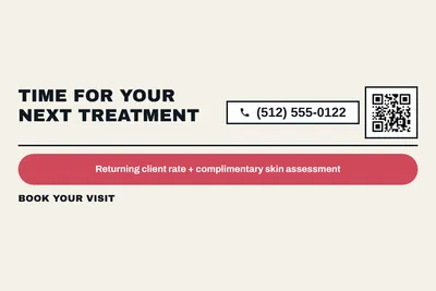 Bauhaus · Offer Menu: Time For Your Next Treatment