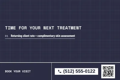 Blueprint · Offer Menu: Time For Your Next Treatment