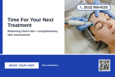 Bold Color Block · Bottom Bar: Time For Your Next Treatment
