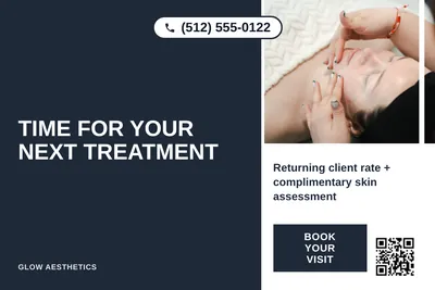 Bold Color Block · Vertical Split: Time For Your Next Treatment