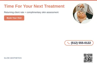 Clean Photo · Circle Photo Accent: Time For Your Next Treatment