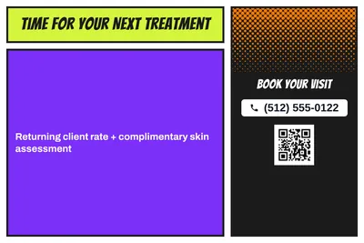Comic pop · Offer Menu: Time For Your Next Treatment
