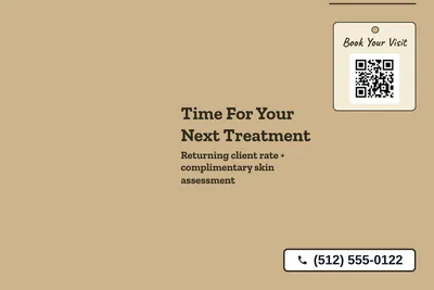 Kraft and stamp · Big Offer: Time For Your Next Treatment