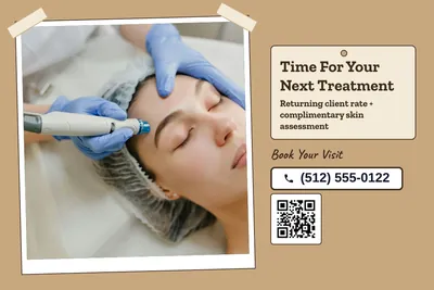 Kraft and stamp · Photo Hero: Time For Your Next Treatment