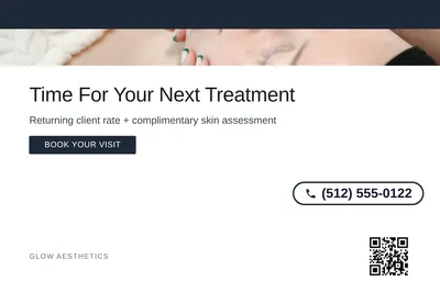 Minimal White · Top Bar: Time For Your Next Treatment