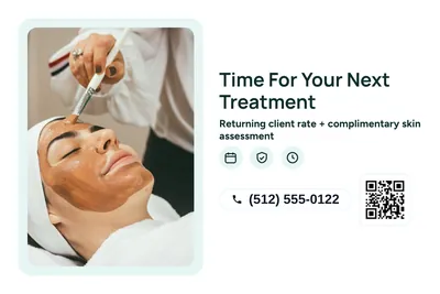 Modern · Photo Frame: Time For Your Next Treatment