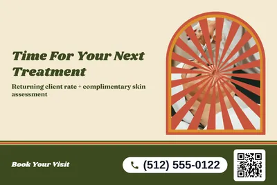 Retro 70s · Photo Frame: Time For Your Next Treatment