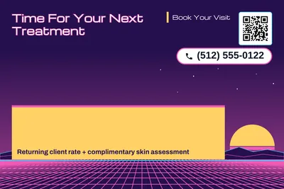 Synthwave · Offer Menu: Time For Your Next Treatment
