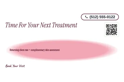 Soft watercolour · Offer Menu: Time For Your Next Treatment