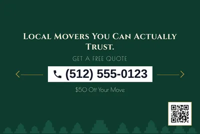 Art deco · Phone Billboard: Local Movers You Can Actually Trust.