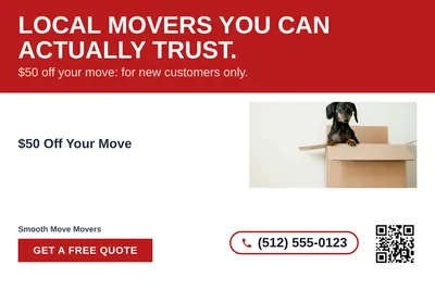 Bold Color Block · Horizontal Bands: Local Movers You Can Actually Trust.