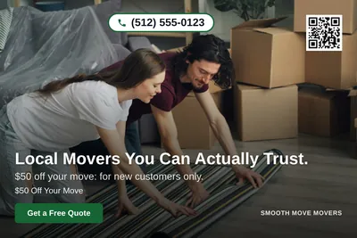 Clean Photo · Full Photo Overlay: Local Movers You Can Actually Trust.