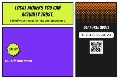 Comic pop · Offer Menu: Local Movers You Can Actually Trust.