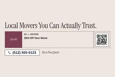Contemporary · Coupon: Local Movers You Can Actually Trust.