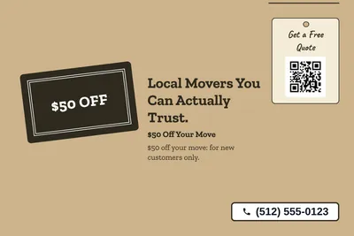 Kraft and stamp · Big Offer: Local Movers You Can Actually Trust.