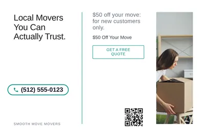 Minimal White · Split Vertical: Local Movers You Can Actually Trust.